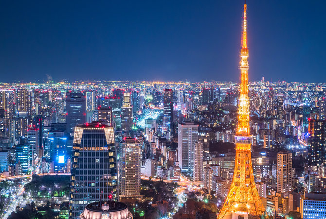东京铁塔及周边地区