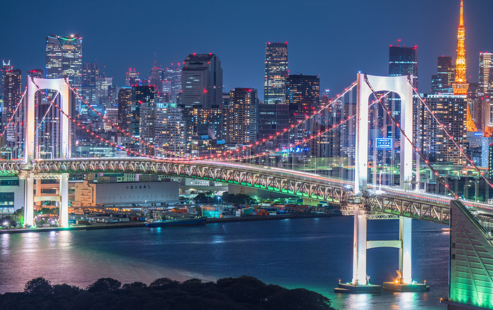 レインボーブリッジ 東京都港区台場⇔江東区有明 レインボー
