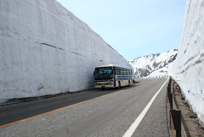 立山黑部大雪谷
