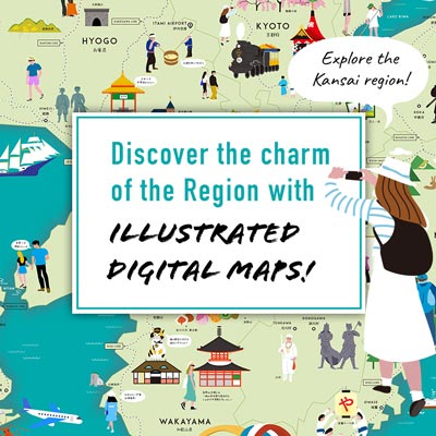 Discover the charm of the Region with Illustrated Digital Maps!